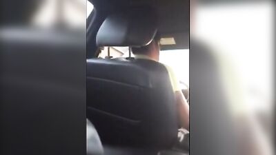 Handjob Public Outside: Taxi Drivers Journey with the Passenger!