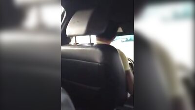 Handjob Public Outside: Taxi Drivers Journey with the Passenger!