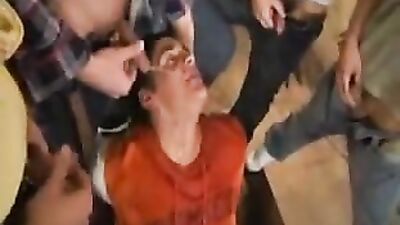 Piss and Cum Gang Bang: Hardcore Action with Big Bareback Cocks!