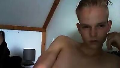 Netherlands Athletic Boy Cums on Cam - Hot Tight Ass