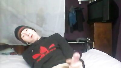 Big Cock jerks : Solo Web-Cam adventures