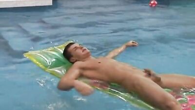 Indoor Pool Play: Action Ass Play Cum Shots - Thank You...