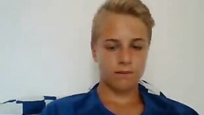Young Blond Cutie Cums on Cam in Sexy Teen Boy Porn!