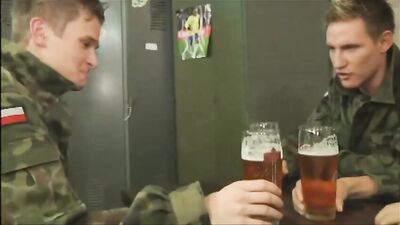 Three Creamy Dudes: Bareback Threesome after a Beer - Action Big Cocks