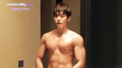 Asian Muscle Boys Obsession with Kpop Star Woo Bins Shirtless Body!