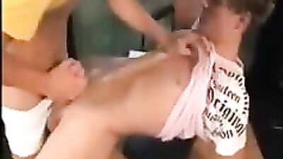 Gay Bareback Classroom Cum Shots: Sexy Blond Boys