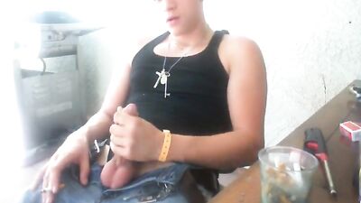 Gang Bang on Backyard Patio - Cock-Sucking & Anal Fucking